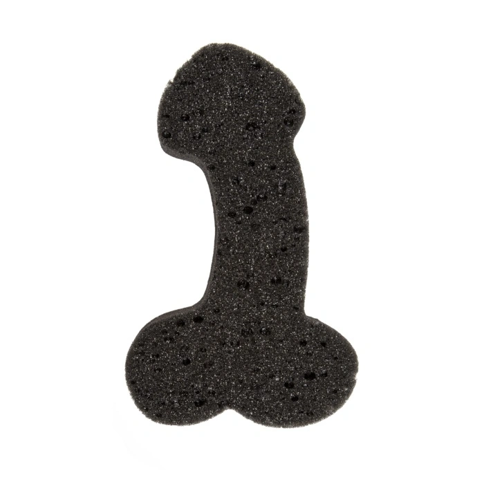 Jucarii Sexuale Cuplu - Burete de Baie in Forma de Penis, Negru, 19 cm, Erotic24.ro