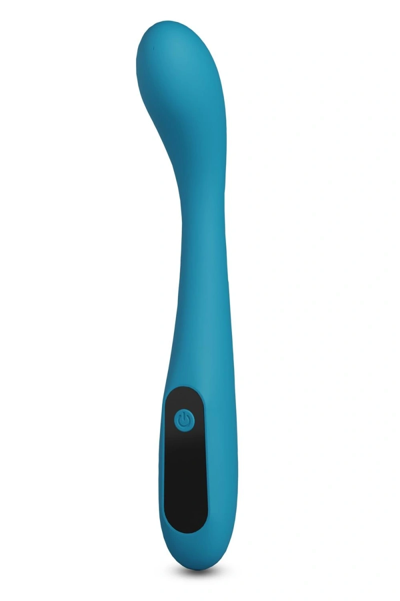 Vibratoare Punctul G - Vibrator INYA Technica, Functie Incalzire, 10 Moduri Vibratii, Afisaj LED, Silicon, USB, Albastru, 12.2 cm, Erotic24.ro