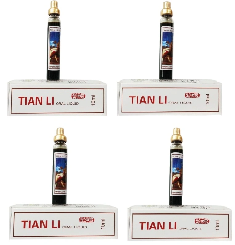 Stimulente Sexuale Barbati - Set 4 Fiole TIANLI pentru Imbunatirea Potentei si Erectiei, 4x10 ml, Erotic24.ro