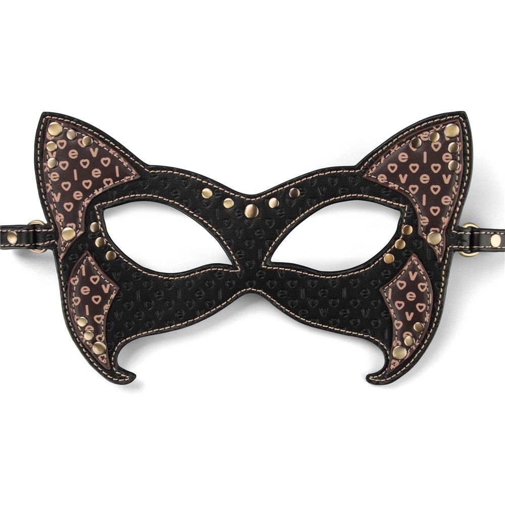 Accesorii Sexy - Masca Sexy Rebellion Reign Cat Mask, Negru/Maro, Erotic24.ro