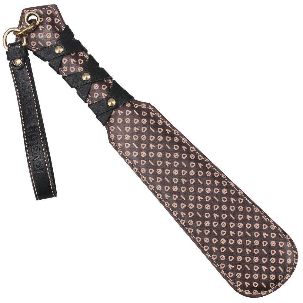 Spanking - Padela Rebellion Reign Love Paddle, Maro/Negru, 56 cm, Erotic24.ro