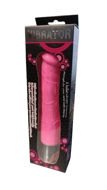 Vibratoare realistice - Vibrator Realistic Vibe Multispeed, TPR, Roz, 23.5 cm, Erotic24.ro