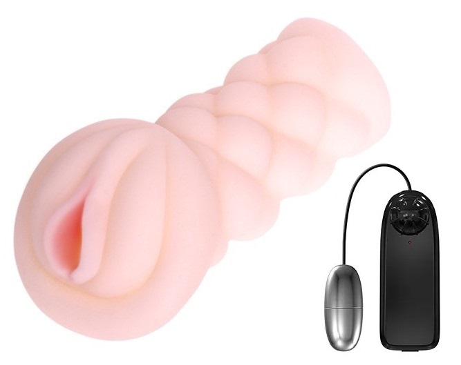 Bestseller - Masturbator Realist Pleasing, Multispeed, TPR, Natural, 15.3 cm, Erotic24.ro
