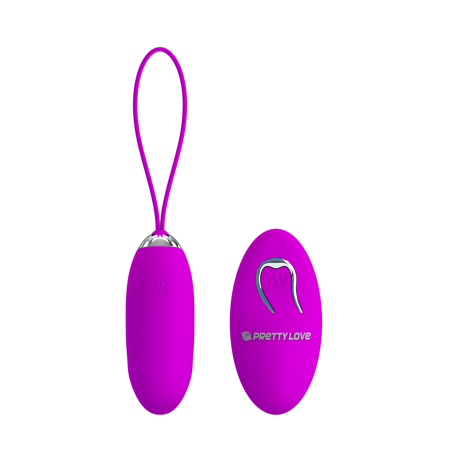 Oua Vibratoare - Ou Vibrator Pretty Love Julia Remote Control, 12 Moduri Vibratii, Silicon, USB, Mov, Erotic24.ro