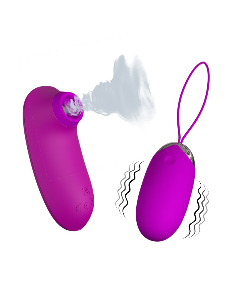 Vibratoare Cuplu - Stimulator 2 in 1 Orthus, 12+4 Moduri Stimulatoare, Silicon, USB, Mov, Erotic24.ro