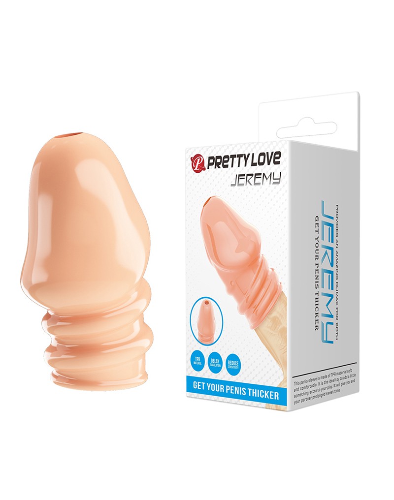 Prelungitoare si Mansoane Penis - Manson Penis Jeremy, Soft TPR, Natural, Erotic24.ro