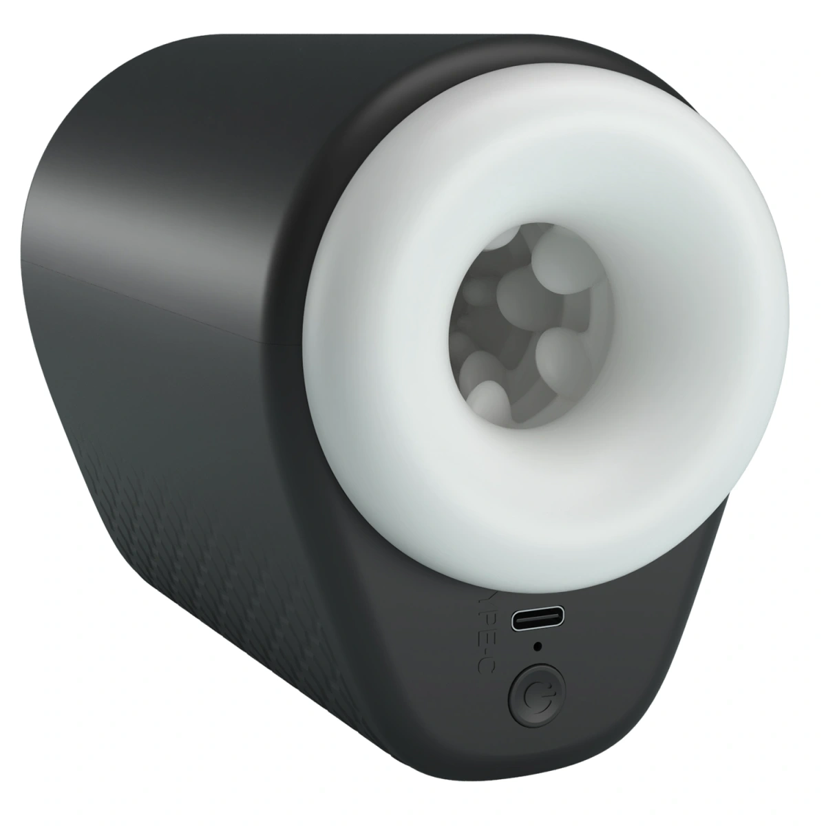 Esentiale - Masturbator DJ Girl, 5 Moduri Vibratii, 5 Moduri Impingere, TPR, USB, Alb, 15.6 cm, Erotic24.ro