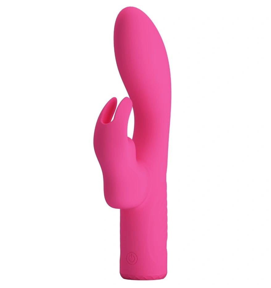 Vibrator Rabbit - Vibrator Iepuras Elivia, 10 Moduri Vibratii, USB Magnetic, Roz, 17.2 cm, Erotic24.ro