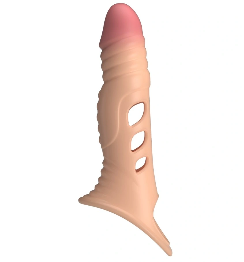 Jucarii Sexuale Barbati - Prelungitor Penis Lve +4 cm cu Vibratii, TPE, Natural, Erotic24.ro