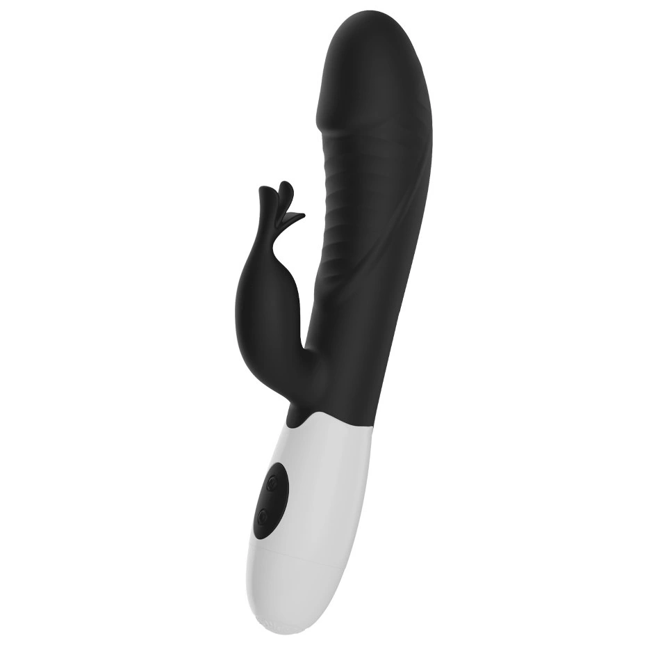 Vibratoare - Vibrator Rabbit Rasmussen 30 Moduri Vibratii, Silicon, Negru, 19.8 cm, Erotic24.ro