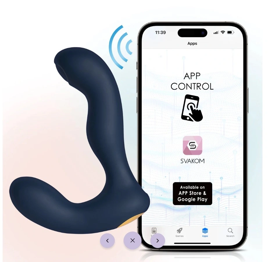 Vibratoare Anale - Stimulator Prostata Iker Neo Bluetooth Control, Silicon Lichid, Negru, 13. 5 cm, Erotic24.ro