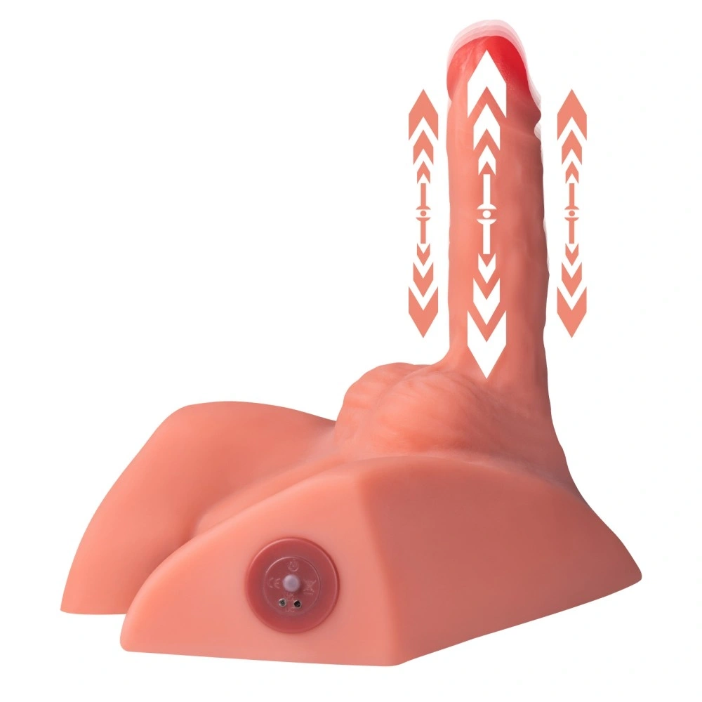 Masturbatoare - Masturbator Michael Ass&Dildo, 7 Moduri Impingere si Vibratii, SuperSkin, USB, Natural, 2.6 kg, Erotic24.ro