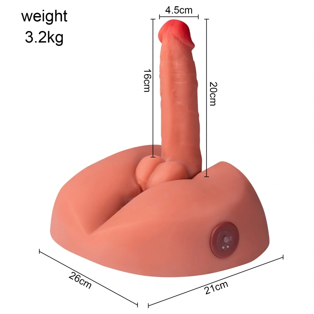 Masturbatoare - Masturbator Honey Ass&Dildo, 7 Moduri Impingere si Vibratii, SuperSkin, USB, Natural, 3.2 kg, Erotic24.ro