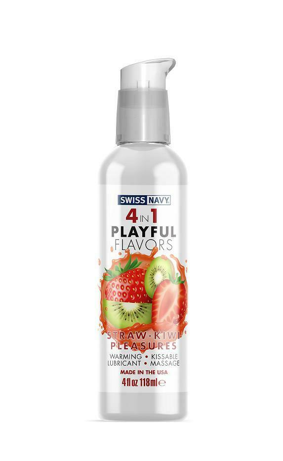 Masaj Erotic - Lubrifiant Playful 4 in 1 Aroma Capsuni-Kiwi 118ml, Erotic24.ro
