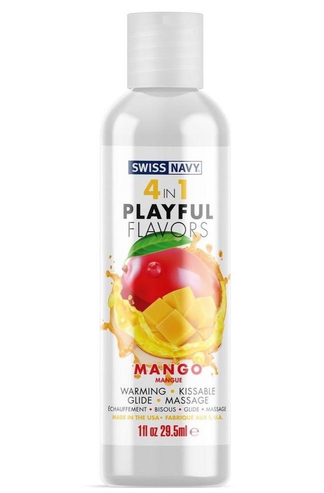 Masaj Erotic - Lubrifiant Playful 4 in 1, Aroma Mango, 118 ml, Erotic24.ro