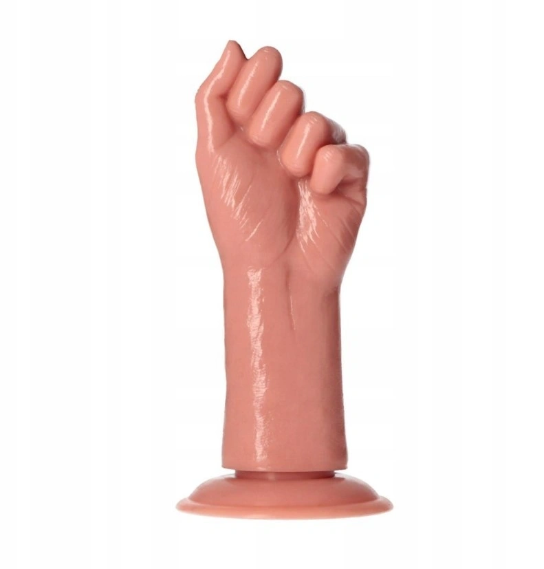 Jucarii Anale - Dildo Anal Fisting Errigal cu Ventuza, PVC, Natural, 24 cm, Erotic24.ro