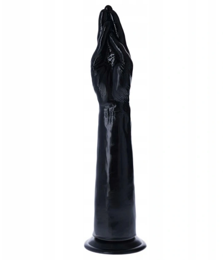 Jucarii Anale - Dildo Anal Fisting Benamera cu Ventuza, PVC, Negru, 40 cm, Erotic24.ro