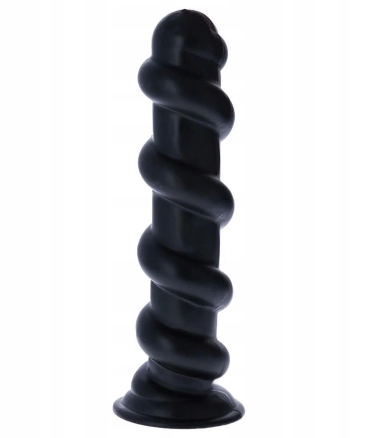 Jucarii Anale - Dop Anal Pico de Fogo cu Ventuza, PVC, Negru, 32 cm, Erotic24.ro