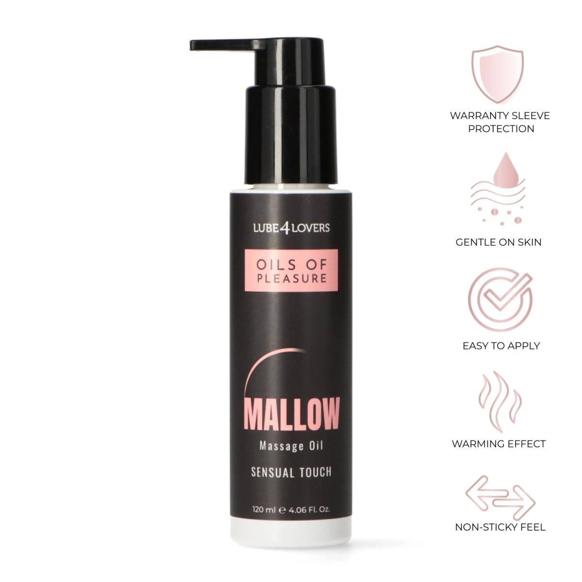 Masaj Erotic - Ulei de Masaj cu Efect de Incalzire, Oils of Pleasure, Bezea, 120 ml, Erotic24.ro