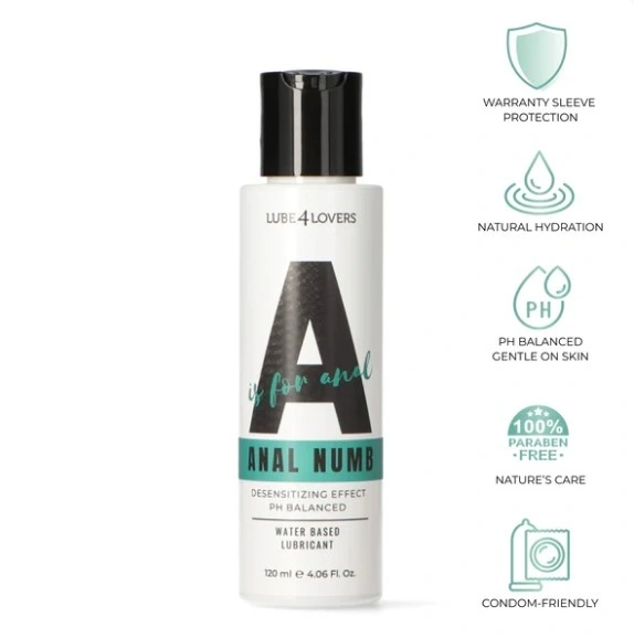 Lubrifianti Sexuali, Lubrifiant Anal pe Baza de Apa, A is for Anal, Anal Numb, 120 ml, Erotic24.ro