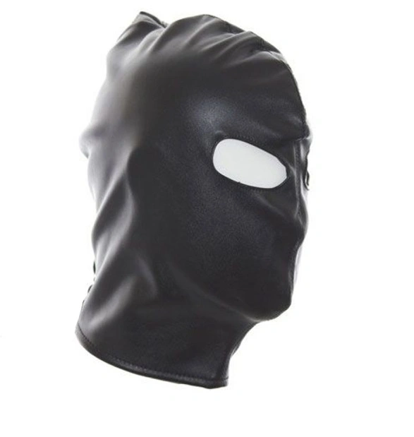 Fetish - Masca Bondage cu Decupaje Ochi si Snur la Spate, Negru, Erotic24.ro