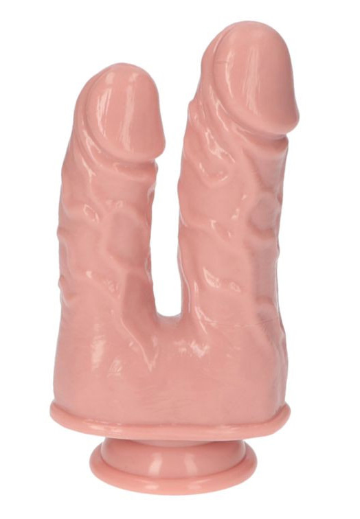 Dildo Dublu - Dildo Dublu Italian Cock 18 cm, Erotic24.ro