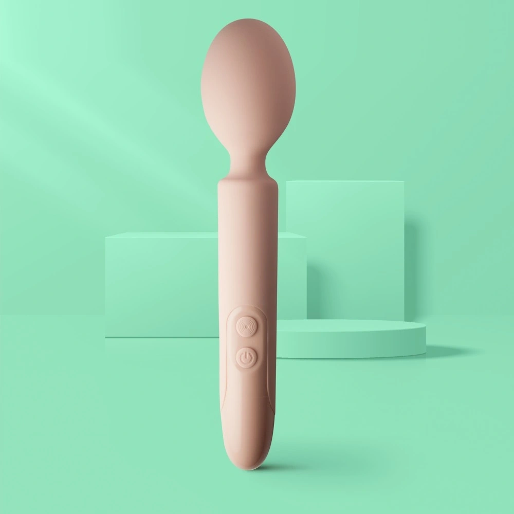 Vibratoare Clitoris - Vibrator Wand Take Me, 10 Moduri Vibratii, Silicon, Bej, 22.9 cm, Erotic24.ro