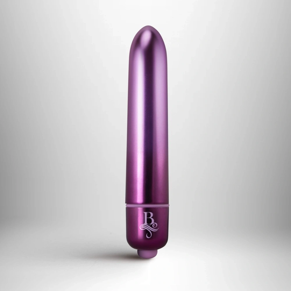 Mini Vibrator - Vibrator Glont Boudoir Parlour Prince, 10 Moduri Vibratii, Mov, 9 cm, Erotic24.ro