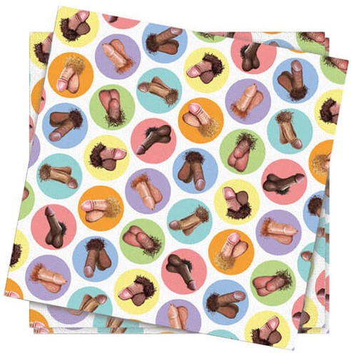 Cadouri amuzante - Set 8 Servetele Dirty Napkins Mini Penis, Erotic24.ro