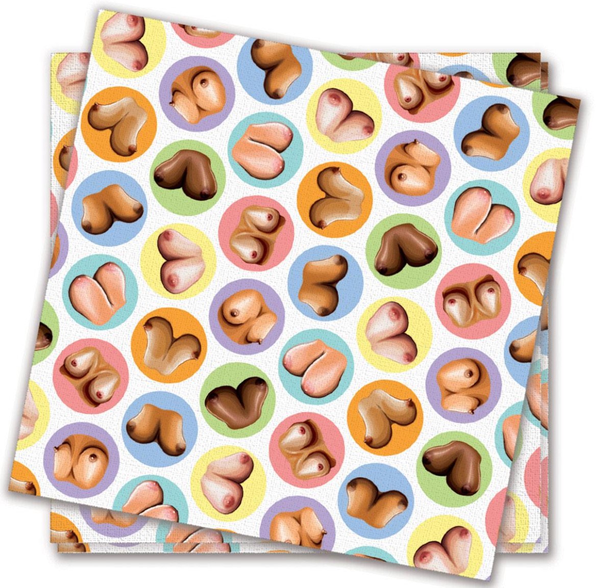 Cadouri amuzante - Set 8 Servetele Dirty Napkins Mini Boobie, Erotic24.ro