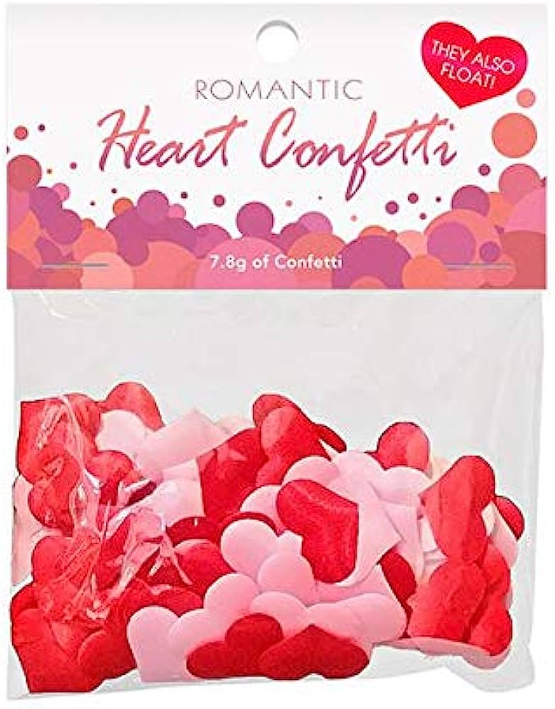 Cadouri Sexy - Romantic Heart Confetti, Poliester, 7.8 gr, Erotic24.ro