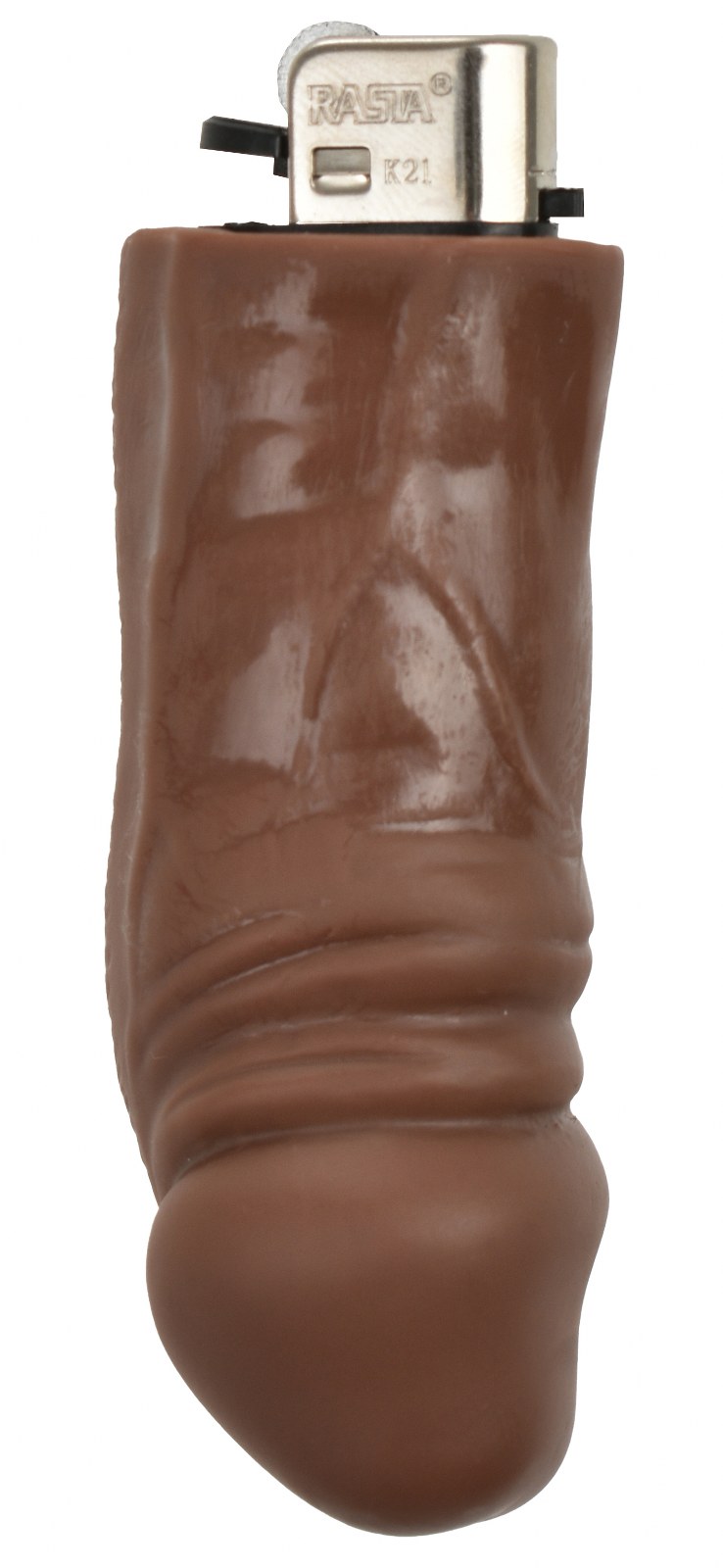 Cadouri amuzante - Bricheta Detasabila cu Manson Penis Realist, Maro, Erotic24.ro