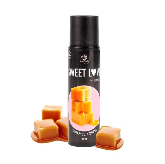 Jocuri Erotice - Gel Comestibil Stimulator Unisex, Aroma Caramel Toffee, 55 gr, Erotic24.ro