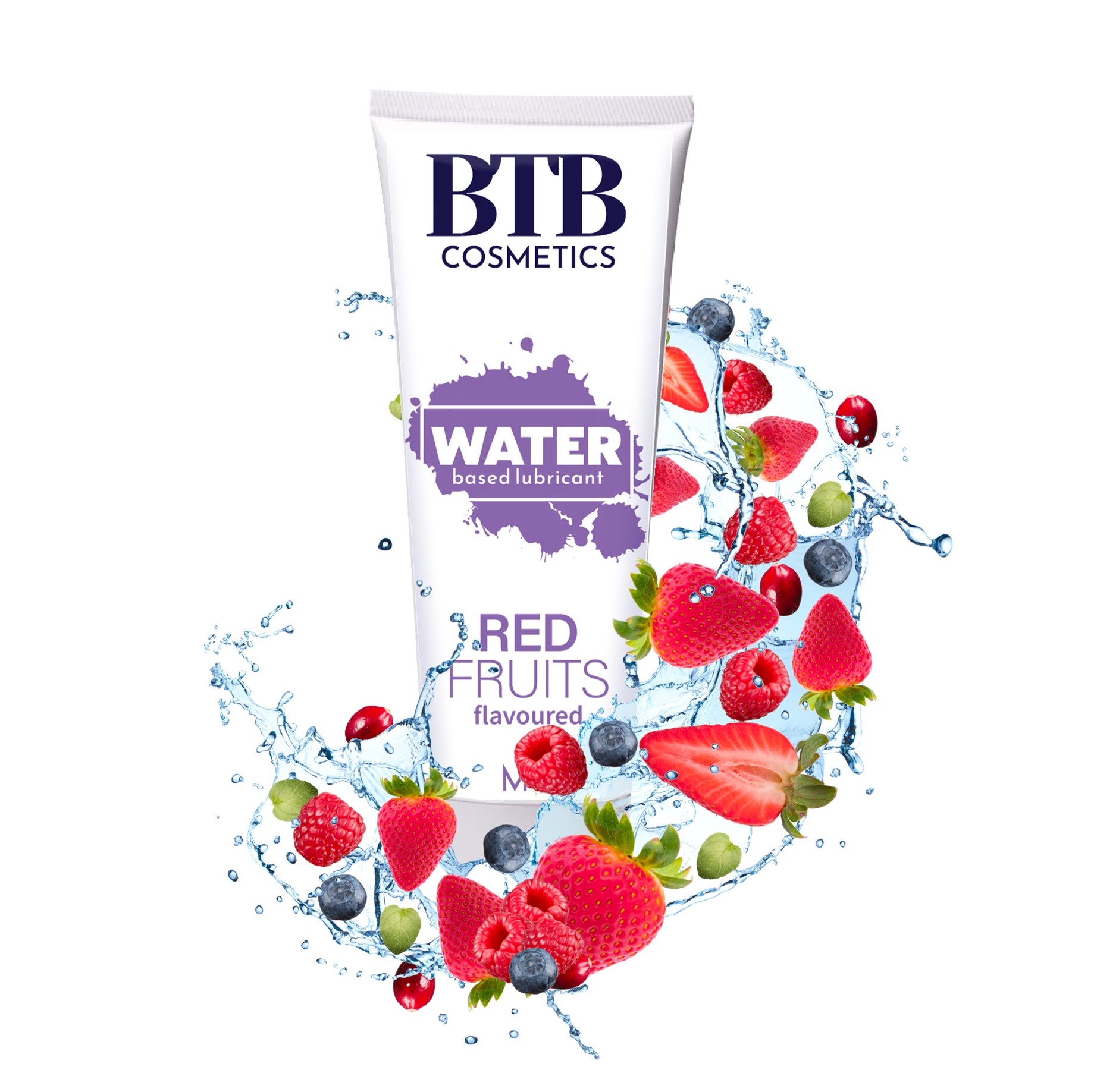 Lubrifianti cu Arome - Lubrifiant Intim Aroma Fructe Rosii, 100 ml, Erotic24.ro