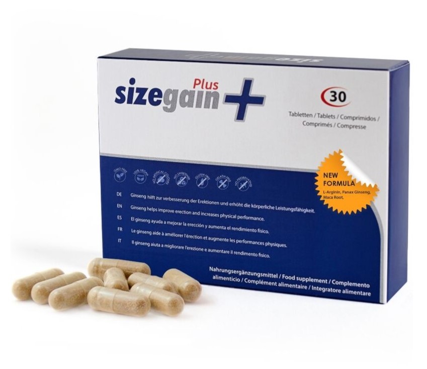 Stimulente Sexuale Barbati - 30 Capsule pentru Performanta Sexuala SizeGain Plus, Erotic24.ro