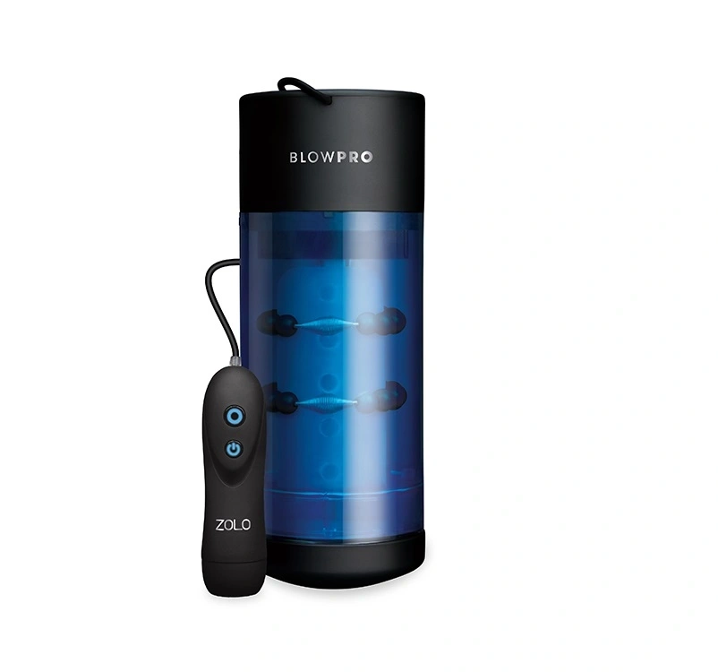 Masturbatoare - Masturbator Auto Stroking Realistic BLOWPRO cu Telecomanda, 3 Inele Penis Incluse, Erotic24.ro