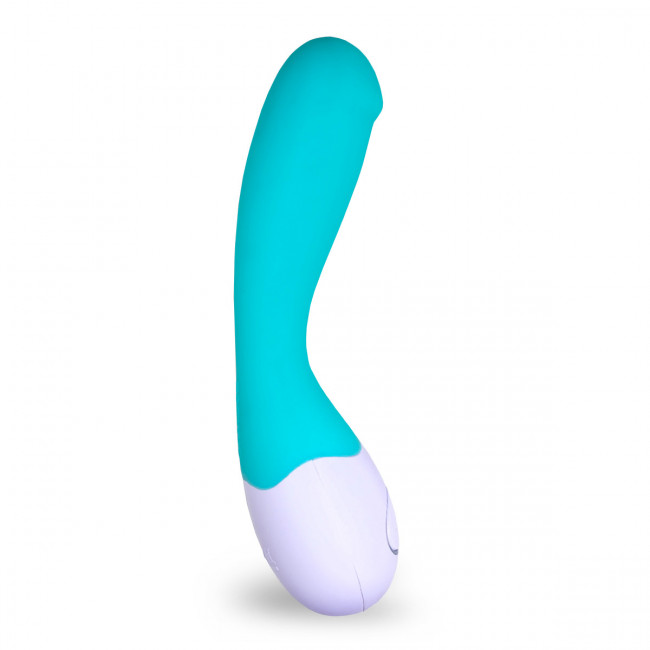 Vibratoare Clasice - Vibrator Cuddle G-Spot Vibe Turquoise 7 Moduri Vibratii Silicon USB, Erotic24.ro