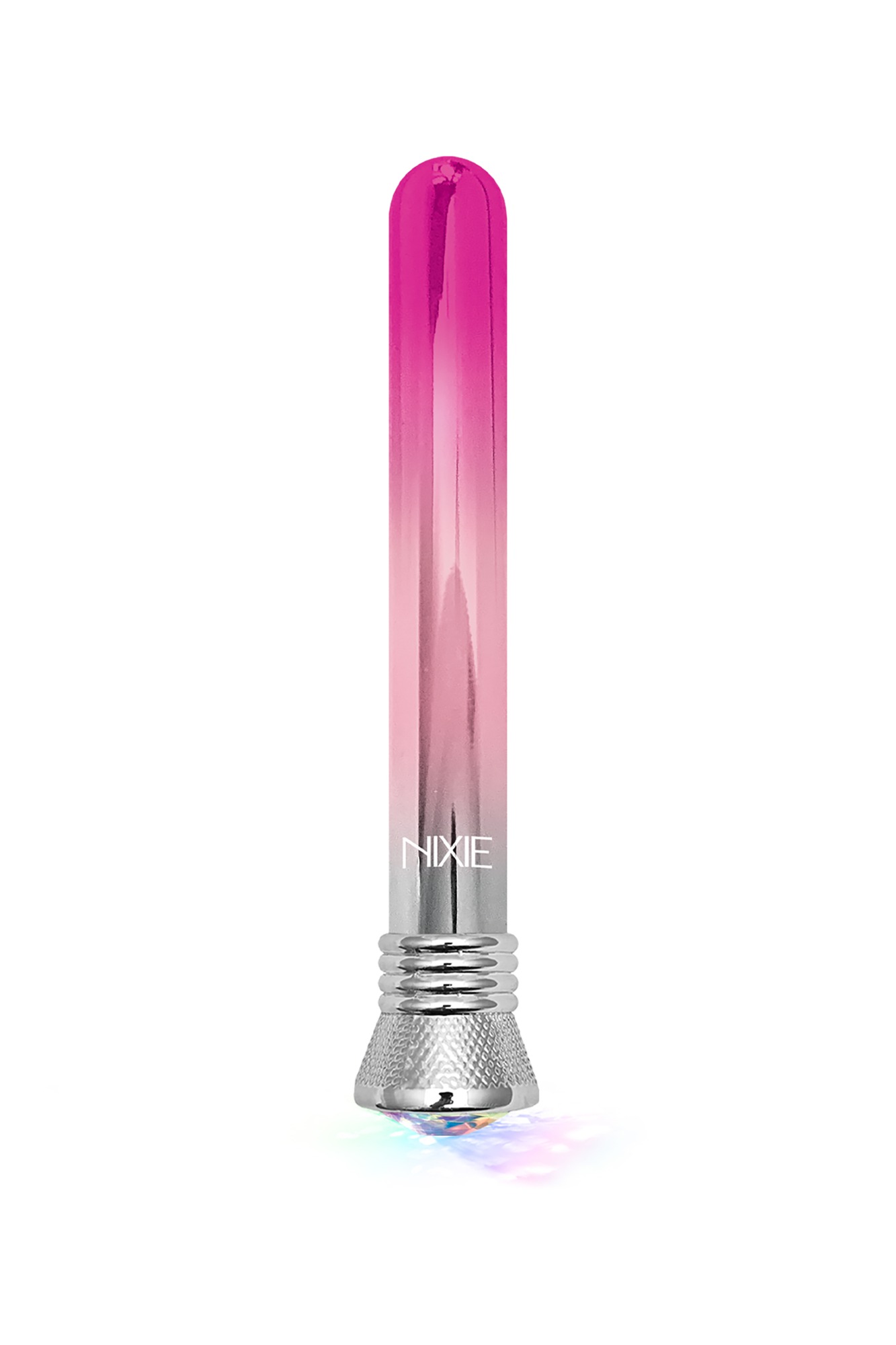 Vibratoare Clasice - Vibrator Clasic Nixie Ombre Pink Glow 10 Moduri Vibratii 17.8 cm, Erotic24.ro
