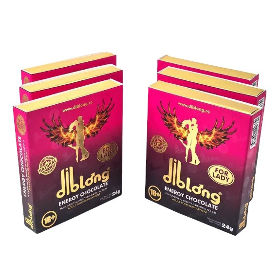 Afrodisiace - Set 6 Bucati- Ciocolata Afrodisiaca Femei DIBLONG Energy Chocolate 24 gr., Erotic24.ro
