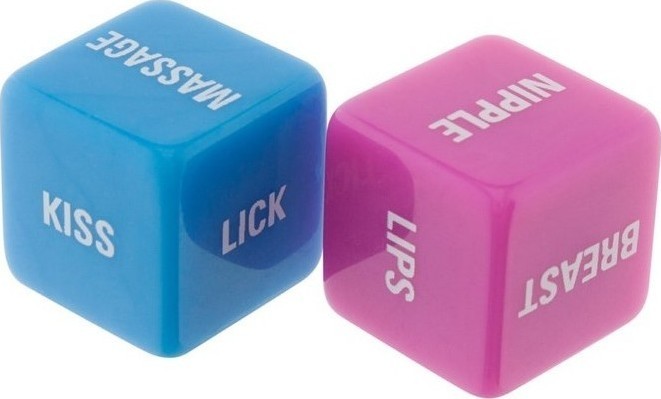 Jocuri Erotice - Set 2 Zaruri Erotice Roz/Albastru, Erotic24.ro