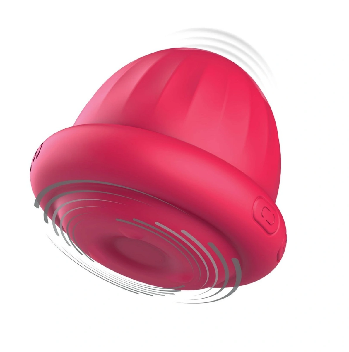 Mini Vibrator - Stimulator Clitoris Xocoon Pearl Pulse Rotating and Vibrating, Silicon, USB, Rosu, 6.5 cm, Erotic24.ro