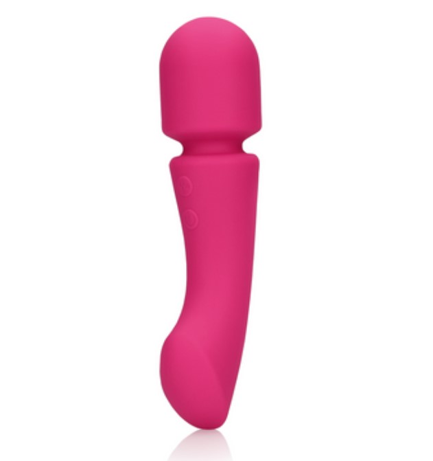 Vibratoare Punctul G - Vibrator Double-Sided Wand, 20 Moduri Vibratii, Silicon, USB, Roz, 16.5 cm, Erotic24.ro