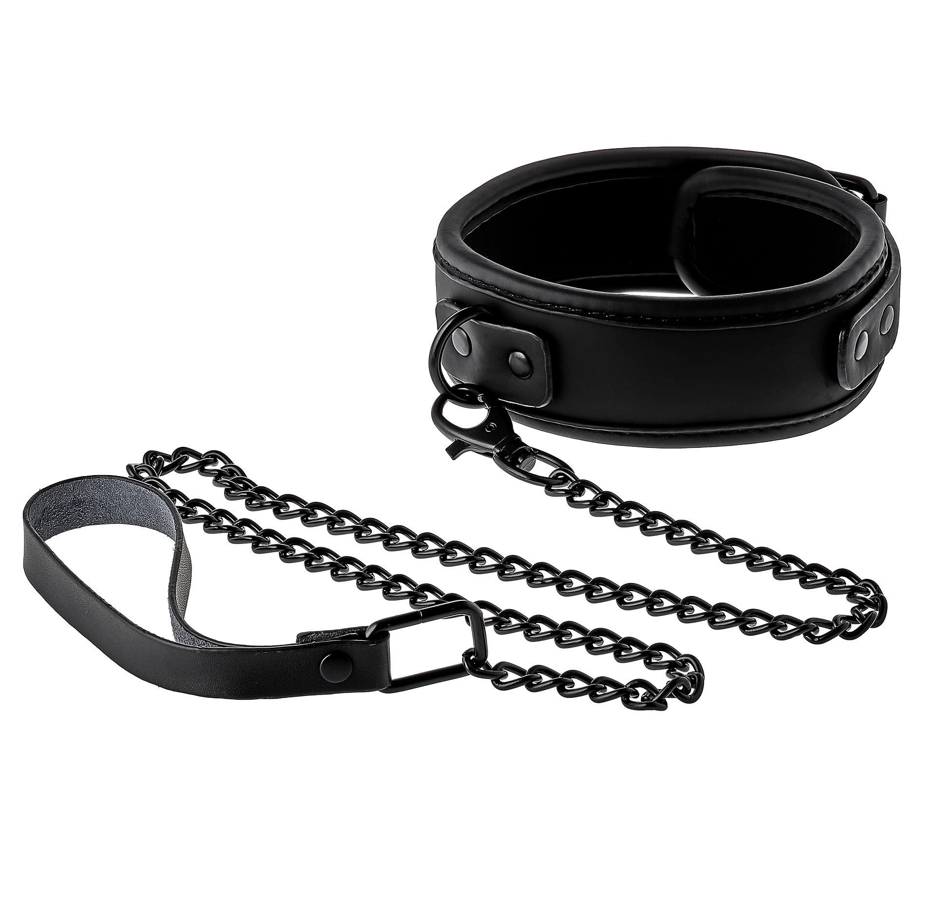 Soft Bondage - Zgarda si Lesa Blaze Luxury Fetish, Negru, Erotic24.ro