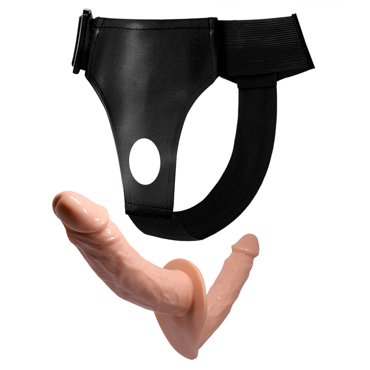 Strap On - Strap-on Ultra Passionate Harness pentru Femei, TPR, Natural, Erotic24.ro