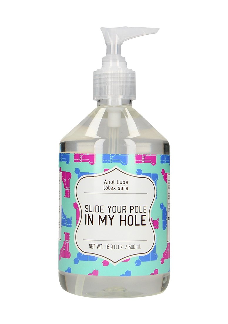 Lubrifianti Sex Anal - Lubrifiant Anal pe Baza de Apa Slide Your Pole In My Hole 500 ml, Erotic24.ro