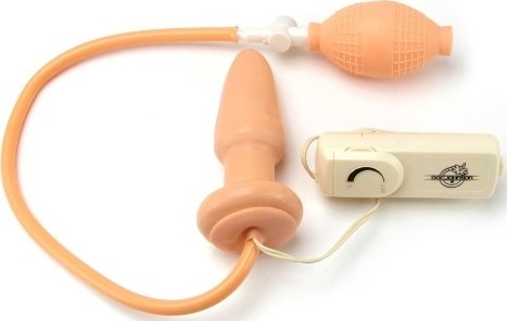 Dop Anal Gonflabil - Butt Plug Expandable cu vibratii, Erotic24.ro