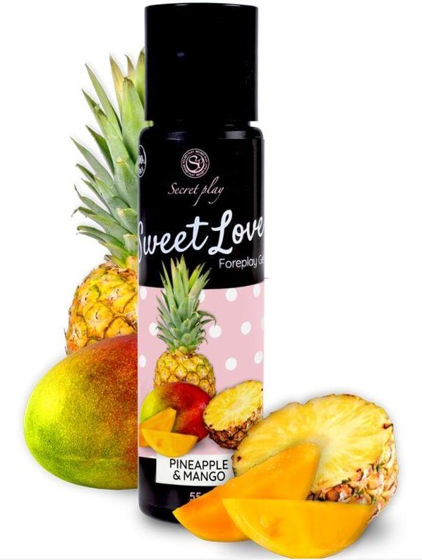 Lubrifianti cu Arome - Gel Comestibil Ananas&Mango 55 gr, Erotic24.ro
