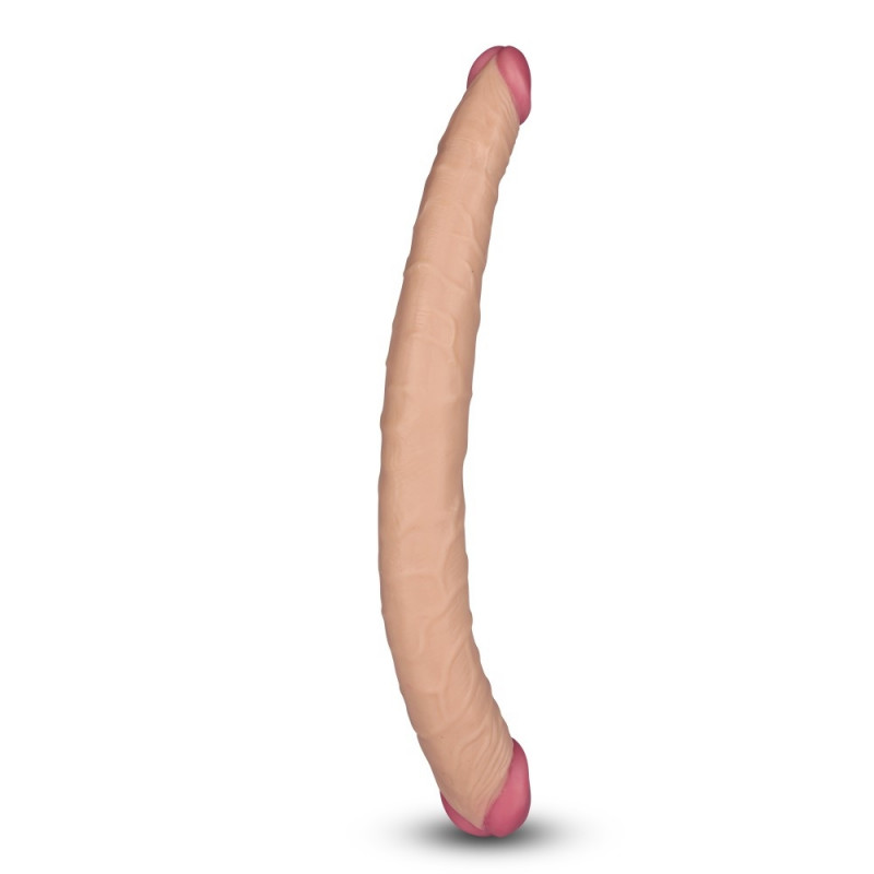 Dildo Dublu - Dildo Dublu Lady-Killer Tapered Natural 36 cm, Erotic24.ro