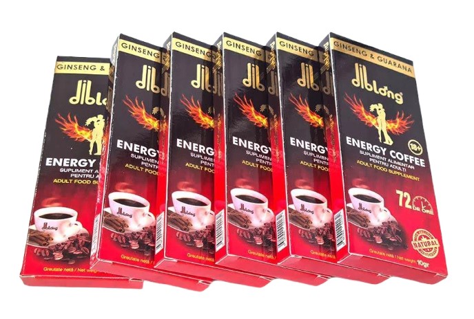 Afrodisiace - Set 6 Bucati- Cafea Solubila Afrodisiaca Diblong Energy Coffee 10 gr., Erotic24.ro
