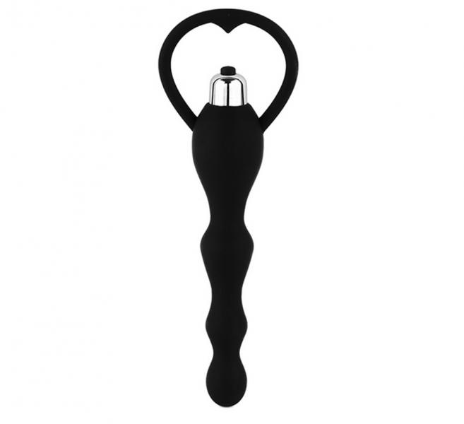 Bile Anale - Bile Anale Silkey 10 Moduri Vibratii Silicon Negru 17 cm Guilty Toys, Erotic24.ro